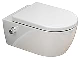 SSWW | Dusch-WC inkl. Softclose Toilettensitz, spülrandlose Taharet Toilette,...