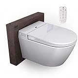 BERNSTEIN® Dusch-WC 540 PRO in Weiß, Spülrandloses Hänge-WC mit Bidet...